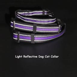 Coleira para animais de estimação, ajustável, durável, coleira reflexiva para cães pequenos, médios e grandes, e gatos, de nylon, suprimentos para animais de estimação - Image 3