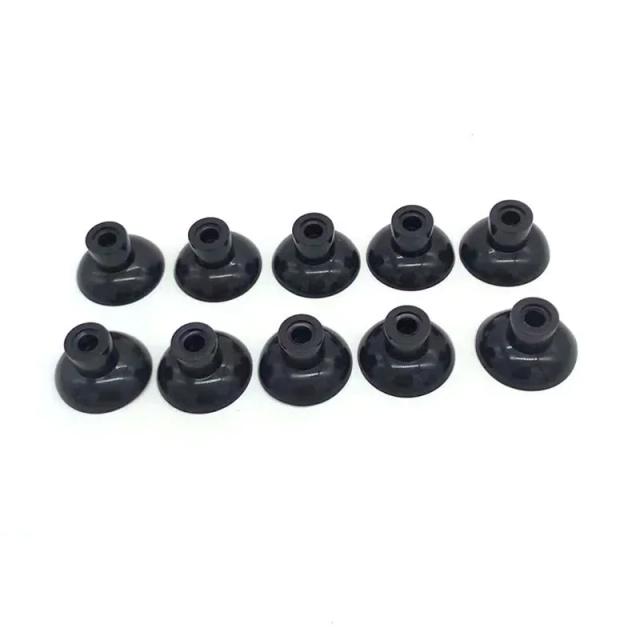Ventosas Transparentes para Aquário - Suporte para Tubo de Ar e Bomba de Oxigênio - 10 Peças em Preto