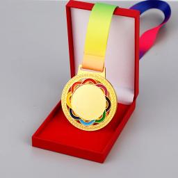 Medalhas personalizadas do prêmio com fita, medalha em branco, ouro, prata, bronze, vencedor, prêmio, escola, lembrança dos esportes, presente - Image 6