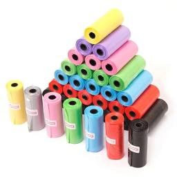 Sacos Degradáveis Pet Waste, Saco de cocô para cão e gato, Limpar o saco de lixo de refil, Sacos de limpeza biodegradáveis, 10Roll, 150 Pcs - Image 2