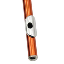 SLADE-Flauta Chave Profissional C, Flauta Laranja Aberta Fechada, Flauta De Concerto Banhado A Prata Com Caixa, Pano De Limpeza, Luvas De Vara, 16 Furos - Image 5