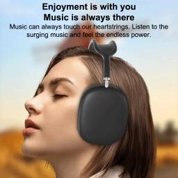 Fones de ouvido Bluetooth, fones de ouvido para jogos montados na cabeça, fones de ouvido estéreo sem fio com microfone - Image 2