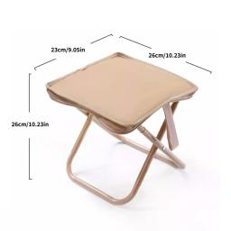 Cadeira de acampamento dobrável portátil com saco com zíper, assento Slacker ao ar livre para churrasco, pesca, jardim, praia - Image 6