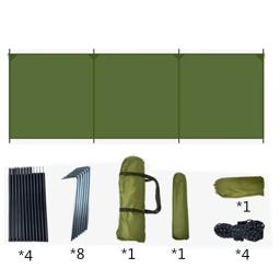 Portátil dobrável acampamento ao ar livre abrigo pára-brisas à prova de vento à prova dwindproof água tenda para piquenique churrasco praia grande lona cercada - Image 2
