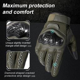 Luvas tácticas de ecrã táctil para homens, desporto, combate, paintball, airsoft, caça, tiro, ciclismo, antiderrapagem, equipamento de protecção - Image 3