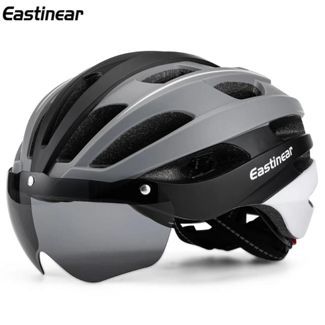 Capacete de Bicicleta Eastinear Road com Luz Traseira LED - Respirável, Ajuste 57-62cm, Ultra Leve para Adulto
