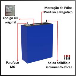 Frete grátis célula prismática SJY 3,2 V 280 Ah LiFePO4 do Brasil, bateria de lítio de 280 Ah para sistema de armazenamento de energia solar faça você mesmo de 24 V e 48 V, isenta de impostos - Image 4
