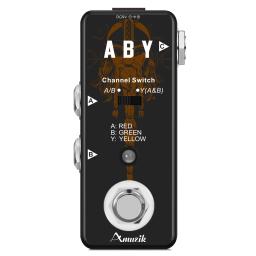 Amuzik-LEF-330 ABY Guitar Pedal Switcher Box, ABY Line Selector, Audio Channel Mixer, Combine Effect Pedal, Acessórios de guitarra - Image 1