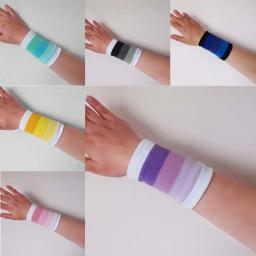 1pc suporte de pulso sweatband tênis vôlei basquete cinta de pulso suporte suor banda ginásio treinamento esporte pulseira protetor - Image 1