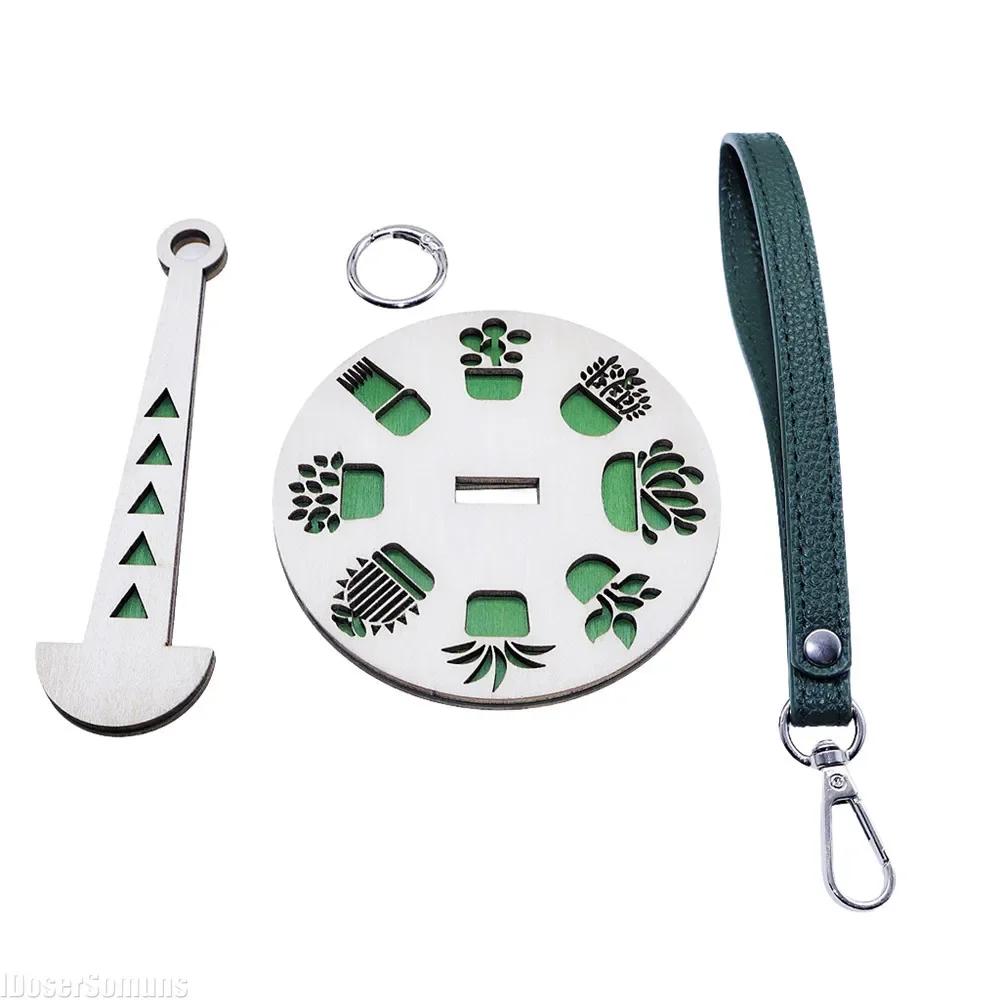 Ferramentas de tricô de madeira com alça de pulso Suporte do fio Carretel de linha de costura DIY Enrolador de bola de lã Suporte de acessórios Rochet - Image 1