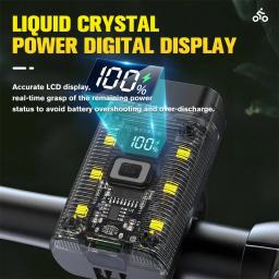 T6 led luz dianteira da bicicleta farol recarregável brilhante mtb estrada cabeça lâmpada led ciclismo lanterna para equitação noturna - Image 3