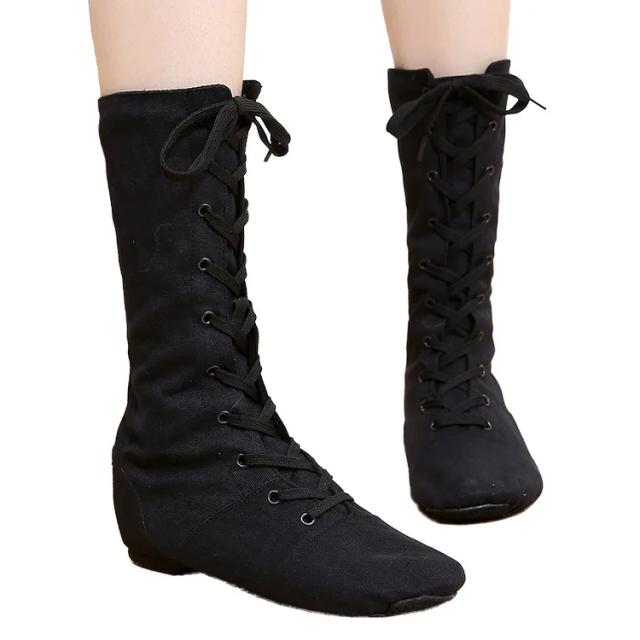 Tênis de Dança Esportiva para Todos: Sapatos Jazz e Botas Curtas para Homens, Mulheres e Crianças