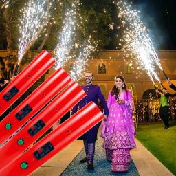 Mão fria pyro atirador-reutilizável casamento frio pyro fogos de artifício palco aniversário faísca fonte de gelo titular night club festa dj - Image 2