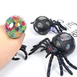 Black Spider Squeeze Toy para Crianças, Horror Colorido, Anti Stress Ball, Brinquedos de Descompressão Adultos, Presente de Halloween, 1Pc - Image 1
