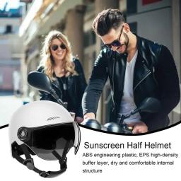 Capacete ultraleve para homens e mulheres, meio capacete retrô scooter, capacete de ciclismo, bicicleta MTB, bicicleta, clássico - Image 5