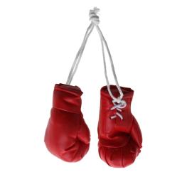 Mini luvas boxe miniatura luvas perfuração ornamento do feriado pendurado decoração exibição lembrança - Image 5