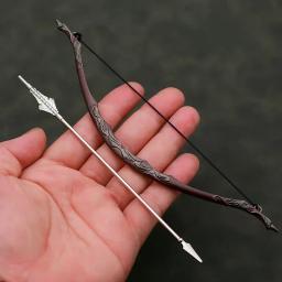 O Príncipe dos Elfos Modelo de Arma Arco e Flecha, Pingente De Alumínio De Metal, Chaveiros Acessórios, Brinquedos para Meninos, 18cm, Filmes, Presente - Image 5