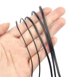 Cordões de couro genuíno para fazer joias, corda redonda, corda para colar artesanal, pulseira DIY, acessórios artesanais, 1mm, 1.5mm, 2mm, 3mm, 5m - Image 2