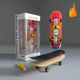 Skate de dedo profissional de madeira, brinquedos diy, parque de skate, peças tecnológicas, suporte de metal, roda de rolamento, brinquedos de mesa, presentes - Image 2
