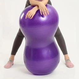 Bola de ioga de amendoim anti-explosão, 90*45cm, para exercícios em casa, equipamentos fitness, academia, yoga, pilates, treinamento com bomba - Image 5