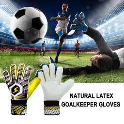 Luvas respiráveis profissionais do goleiro do futebol, Luvas do goleiro do futebol, Acessórios do treinamento dos esportes, dedo completo, proteção da mão - Image 2