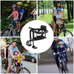 Assento infantil para ciclismo, assento de liga frontal preto, acessórios de ciclismo portátil, assento infantil para crianças de 2 anos a - Image 4