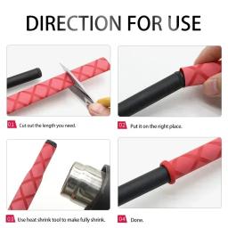Tubo termo retrátil antiderrapante de 1 m/peça, diâmetro 15/18/20/22/25/28/30/35/40/50mm para vara de pesca/raquete/alças de bicicleta/tripé diy - Image 4