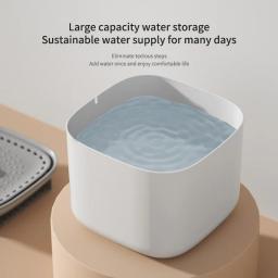 Fonte de água de grande capacidade para animais de estimação, bebedouro, distribuidor elétrico, recirculação automática, ultra silencioso, USB, 3L - Image 4