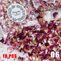Confete de pétala natural para casamento, flores secas, pop biodegradável, chuveiro nupcial, festa de férias, DIY Deco Rose, 100g, 10PCs - Image 4