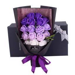 Buquê de Sabão com Caixa de Presente, Bela Flora Perfumada Sabonete Flor em Caso de Aniversário, Dia dos Namorados, Dia das Mães - Image 2