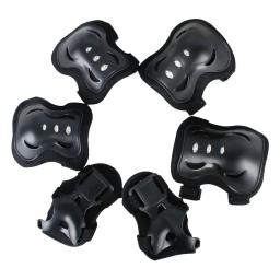 Equipamento de proteção para patins skate, joelheiras, cotoveleiras, guarda de pulso, ciclismo, patinação, bicicleta, scooter, crianças, adultos, 6 peças - Image 5