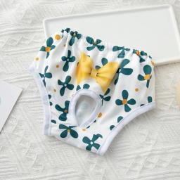 Fralda de cachorro confortável com forro acolchoado, calça menstrual pet absorvente, padrão dos desenhos animados, fraldas para prevenção de confusões - Image 1