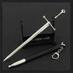 Narthil O Senhor dos Anéis Modelo de Arma, Earendil Aragorn II, Espada Periférica de Metal 1:6 Coleção, Artesanato Decoração, 22cm - Image 4