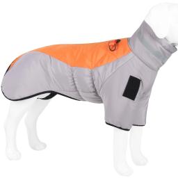 Jaqueta acolchoada reflexiva impermeável do zíper para cães, revestimento quente, roupa do animal de estimação, roupas windproof, inverno - Image 6