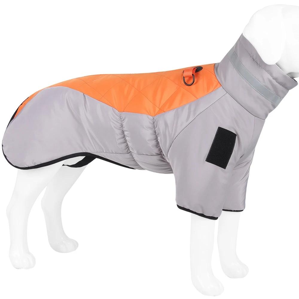 Jaqueta acolchoada reflexiva impermeável do zíper para cães, revestimento quente, roupa do animal de estimação, roupas windproof, inverno - Image 1