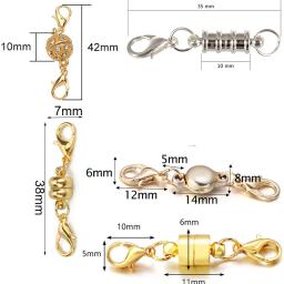 5-10 jogos/lote fechos magnéticos para fazer jóias diy pulseira colar fecho magnético conector fivela fixadores acessórios - Image 2