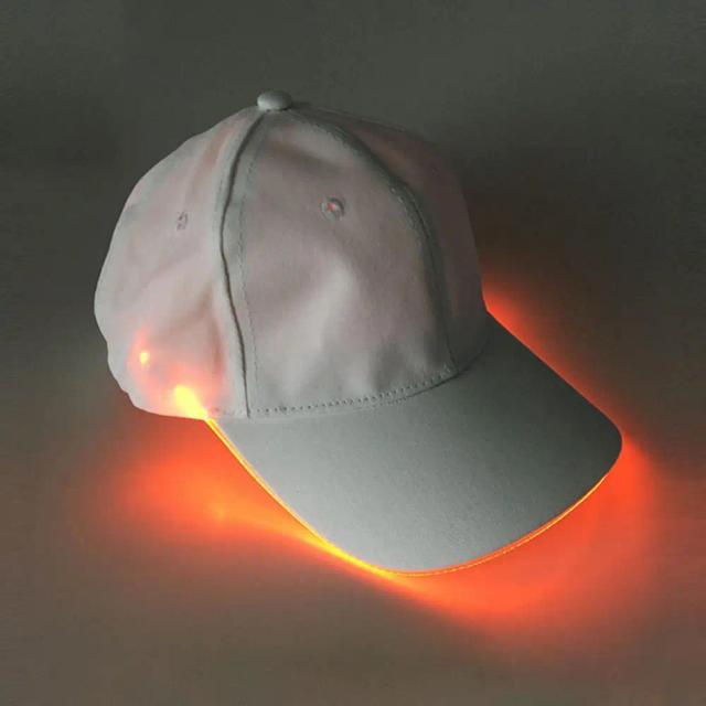 Bonés de Beisebol com Luz LED para Aniversários e Festas: Chapéus Ajustáveis Ideais para Boates, Danças e Shows Hip-Hop