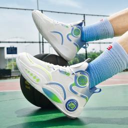 Calçado desportivo antiderrapante confortável para homem e mulher, basquetebol, resistente ao desgaste, treino de ginásio, nova moda, 45 - Image 5