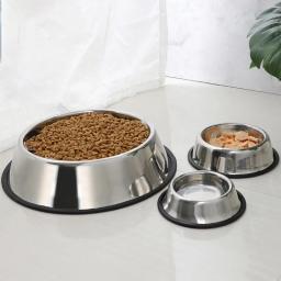 Alimentador de cachorro antiderrapante de aço inoxidável, Pet Food Dish, 3600ml, 16cm, 18cm, 22cm, 26cm, 30cm, 34cm, 38cm - Image 6