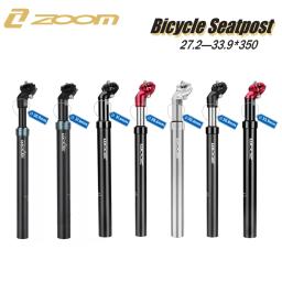 Zoom espigão de suspensão de bicicleta 27.2/28.6/30.0/30.4/30.8/31.6/33.9mm * 350mm mtb amortecedor selim mtb/dh/bmx peças de bicicleta - Image 1