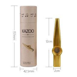 Metal Kazoo Instrumentos Musicais com Tubo de Papel, Simples e Fácil de Aprender, Flauta Film Presente, 20 Pcs - Image 4