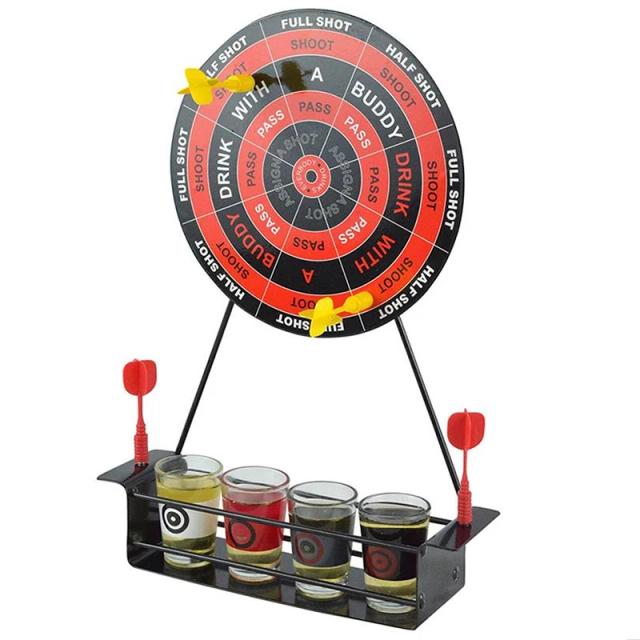 Mini Jogo Magnético de Dardos com Copos e Alvo para Festas e Apostas