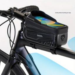 Bolsa para tubo superior de bicicleta, bolsa para quadro, bolsa rígida, bolsa para celular à prova d'água para mountain bike, bolsa para selim, equipamento de ciclismo - Image 3