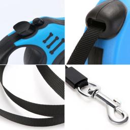 Trela retrátil automática para cão e gato, pistas de caminhada e corrida duráveis, produtos para animais de estimação, 3 m, 5m - Image 4