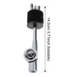 Suporte de braço de címbalo de tambor de metal, empilhador de címbalos para instrumentos, acessórios de tambor para conjunto de bateria de extensão de precussion, jogadores - Image 1