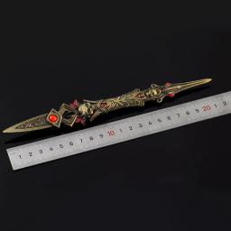Douluo Anime Peripheral Zinc Alloy Carving Knife, Huo Yuhao, AEG Modelo de Arma Necromântica, Artesanato Ornamentos, Brinquedos Presente, 22cm - Image 3