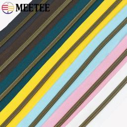 Zíper de nylon colorido, dentes de bronze, fechos abertos, alfaiate para saco, kit de reparo de roupas, acessórios de costura DIY, 5 #, 10 m, 20 m, 30 m, 50m - Image 2