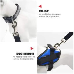 Ajustável Car Seat Belt para Pet, Veículo Dog Harness, Lead Clip, Alavanca de Segurança, Tração Dog Coleiras, Pet Acessórios - Image 4