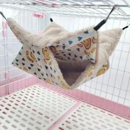 Dupla camada rede para pequenos animais de estimação, pendurado saco de dormir, esquilo hamster, isolamento rede, mel saco, pet fornecimentos - Image 6