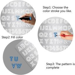 Stainless Steel Letter and Number Stencil, Metal Lettering, Alphabet Symbol, Painting Template, Journal Tool, 6.3 in, 1 PC - Image 4